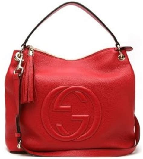 red leather gucci soho bag red and white tassel.jpg